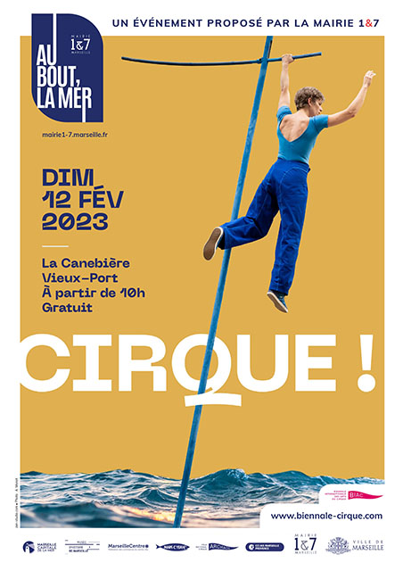 Affiche Au bout, la mer cirque du 12 férvier 2023