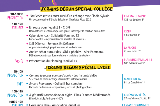 Programme 1 - J'crains dégun - 25112022