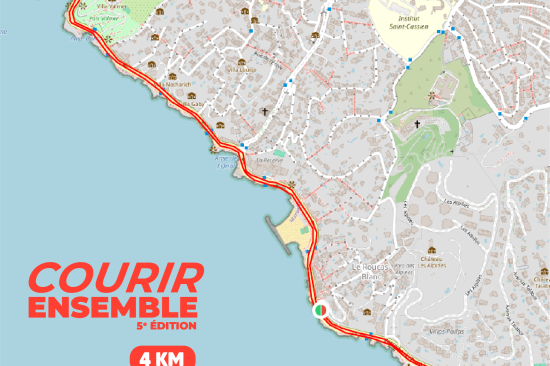 Plan courses 4 km